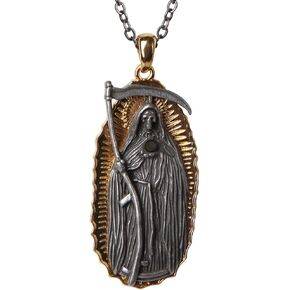 Pacific Giftware Day of the Dead Santa Muerte Necklace
