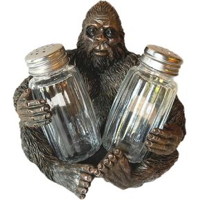 Bigfoot Sasquatch Whimsical Salt & Pepper Shaker Set - Cabin Lodge Mountain Art Decor