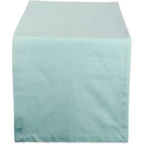 مطبخ DII Chambray، مجموعة سطح الطاولة، أكوا، مفرش طاولة مقاس 14 × 72