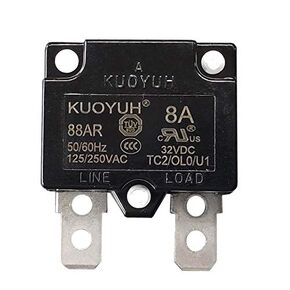 KUOYUH Circuit Breaker 88AR series 125/250VAC 50/60Hz (1pc) (8 Amp)