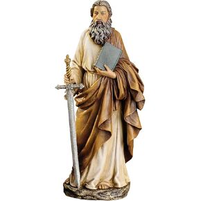 Joseph's Studio by Roman - St. Paul Figure, 10.5" H, for 10" Scale Renaissance Collection, Resin and Stone, Religious Gift, Decoration, Collection, Durable, Long Lasting