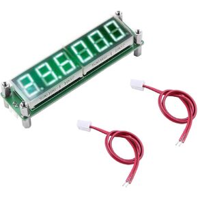 Signal Frequency Counter, High Resistance LED Display Digital Cymometer Tester Double Button Control Measurement Modules Accessories Brightness Adjustable 1MHz to1000MHz PLJ 6LED H (Green Font)