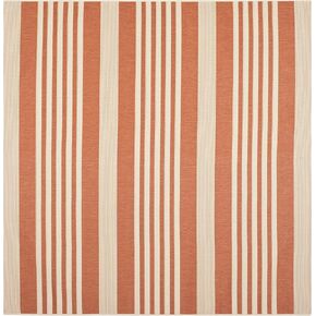 SAFAVIEH Courtyard Collection 4' Square Terracotta/Beige CY6062 Stripe Indoor/ Outside Waterproof Easy cleansingPatio Backyard Mudroom Accent Mat