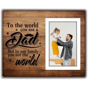 Father's Day Gifts for Dad, Dad Gifts, Gifts for Dad Picture Frame, Dad Birthday Gifts Photo Frame, Gifts for Father's Christmas, Gifts for Dad from Daughter Son, Dad Frame Fits 4x6 In Photo