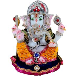 eSplanade Resin Ganesh Ganesha Ganpati Murti Idol Statue Sculpture | Pooja idols | Home Decor - 13.25" Inches - Big Size
