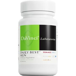 DAVINCI Labs - Daily Best Men - A Dietary Supplement with Vitamin B6, Vitamin B12 Vitamin C, Vitamin K2, and More - Vegetarian, Gluten-Free - 90 Capsules
