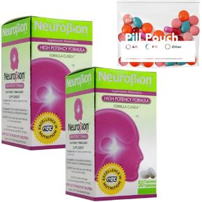 نيوروبيون كلاسيك 50 قرص فيتامين ب 2 عبوة / 50 قرصًا + أكياس حبوب منزلية شفافة قابلة للإغلاق in Kuwait