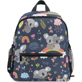 Pfrewn Cute Baby Sloth Backpacks for Kids Girls Sloths Flowers Preschool Toddler Bookbag Backpack with Chest Strap Mini Adorable Animals Kindergarten School Bags in Kuwait