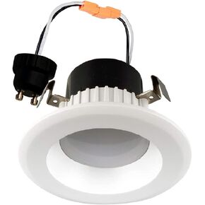 Goodlite G-48330 3" LED Round Retrofit Downlight, for 3, 3.5 or 3.7" Cans, 9W, 700 Lumens, 65W Eqv, CRI 90, Dimmable, GU10 Adapter, 2700,3000,3500,4100,5000K Selectable, UL & Wet Location