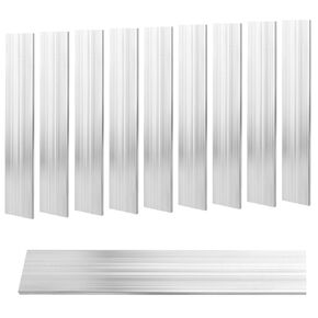 10 Pieces 1/4 x 2 x 12 Inch Aluminum Flat Bar, 6 x 50 x 305mm 6061 Aluminum Flat Plate, Aluminum Bar Stock for Crafting, Industry