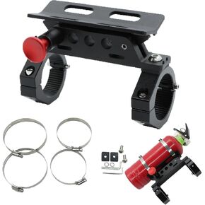 UTV Fire Extinguisher Mount Bracket,Adjustable Quick Release Roll Bar Car Fire Extinguisher Bracket Holder for 1.5in to 2in Roll Bar ATV UTV with 4 Clamps in Saudi Arabia