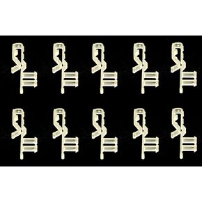 JSP Manufacturing Multi Pack of Hidden Valance Clips Faux and Real Wood Window Blinds 2" Short Style (12)