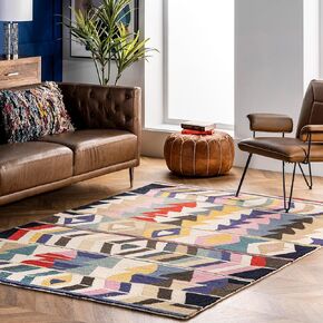 nuLOOM Ofelia Bohemian Wool Area Rug, 8x10, Multi