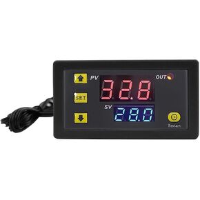 Digital Thermostat W3230 Thermostat Module DC 12V 24V 220V With Heat/Cooling Control Instrument LED Display(DC 24V)