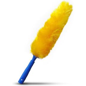 US Duster Company Static Duster – 23-inch Electrostatic Duster – Long and Flexible Static Feather Duster – Soft Nylon Fibers – Long Duster for Home Cleaning – Attracts Dust Like a Magnet