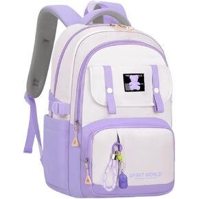 Girls Backpack Solid Color Backpack for Girls,Middle Elementary Girls School Bags Casual Daypack,Bookbag for Teens