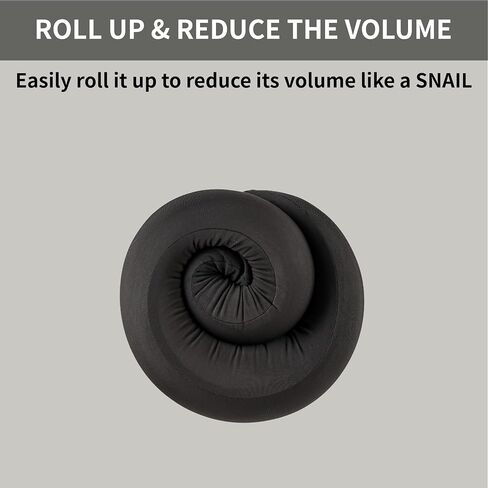 Magnetic Fastening, High-Density Memory Foam Travel Neck Pillow for Ultimate Comfort, Rollable & Compact, Ideal for Airplane, Car, and Home Use - Streamlined Design, Model fit in Saudi Arabia