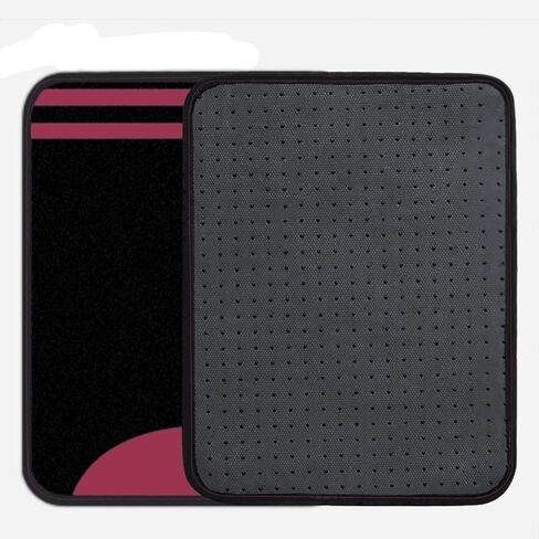 سجادة أرضية سجاد بمقاس عالمي من Flying Banner مضادة للانزلاق ومقاومة للماء للسيدات ملونة مناسبة لسيارات الدفع الرباعي والشاحنات وسيارات السيدان والشاحنات الصغيرة، مجموعة من 4 قطع (وردي أسود) in Kuwait