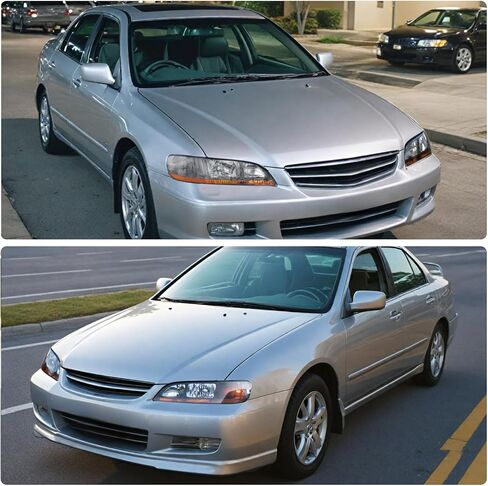 DWVO Headlights Assembly Compatible with 94-97 1994 1995 1996 1997 Accord Headlamp Replacement Pair Driver and Passenger Side in Kuwait