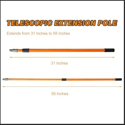 Moss Remover Deck Crevice Cleaning Tool with Pole Includes 2 Paver Brushes, Tool for Weeding Between Pavers, Wire Brush with Weed Hook, Deck Cleaner, Crack Weeder, Patio Weed Remover Tool in Saudi Arabia