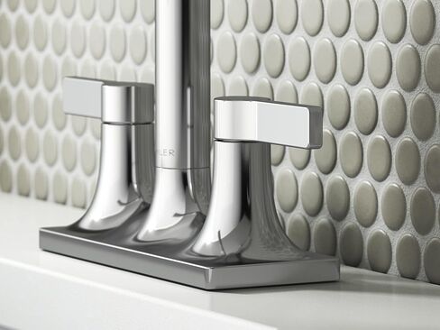KOHLER 28124-4-BN Venza صنبور حوض الحمام المركزي، 1.2 جرام في الدقيقة، النيكل المصقول النابض بالحياة in Saudi Arabia