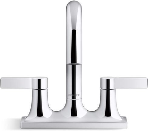 KOHLER 28124-4-BN Venza صنبور حوض الحمام المركزي، 1.2 جرام في الدقيقة، النيكل المصقول النابض بالحياة in Saudi Arabia