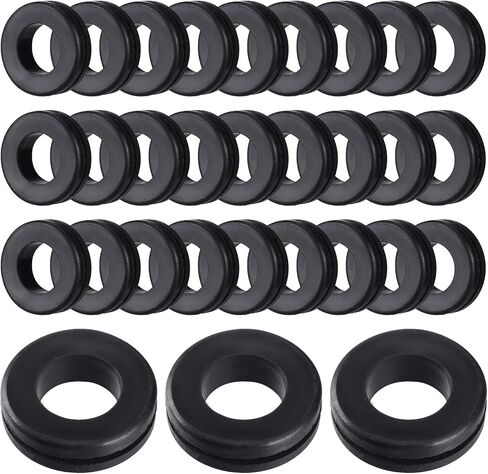 Frienda 30 Pcs Rubber Grommets for Wiring Hole Grommet Kit Double Sided Wire Grommets Electrical Cable Outlet Rubber Bushing Automotive Rubber O Rings for Water Oil Hose Firewall Repair (3/4 Inch) in Saudi Arabia