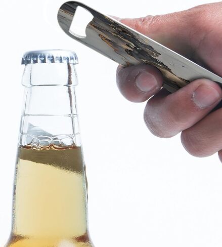 فتاحات زجاجات البيرة، فتاحات مسطحة من الفولاذ المقاوم للصدأ شديدة التحمل، فتاحات قوية ومتينة مثالية للمطبخ والمطاعم والحفلات - 4 قطع (العلم الأمريكي العتيق) in Kuwait