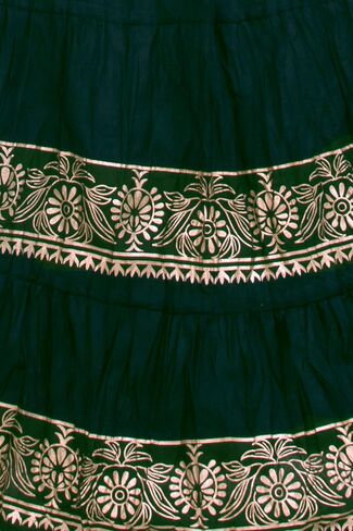 تنورة طويلة واسعة من Chandrakala للنساء، تنورة طويلة كاجوال لحفلات الشاطئ والعطلات (S113-P) in Kuwait