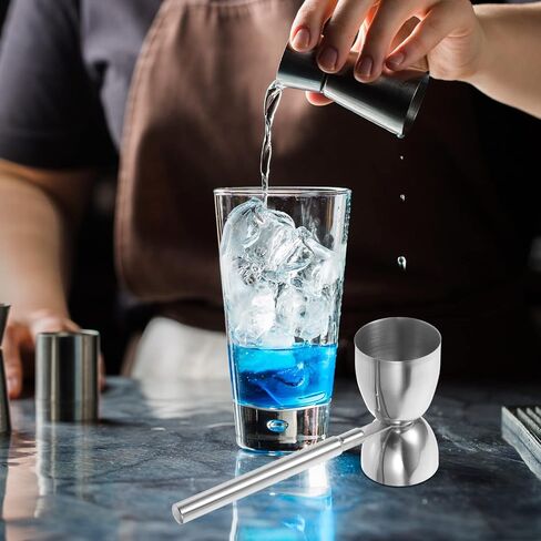Zerodeko Jigger 2 أوقية 1 أوقية مزدوجة كوكتيل الوالج الفولاذ المقاوم للصدأ قياس الوالج مع مقبض النار قياس الوالج كوكتيل قياس كوب للنادل 30/60 مل كوكتيل الوالج in Saudi Arabia