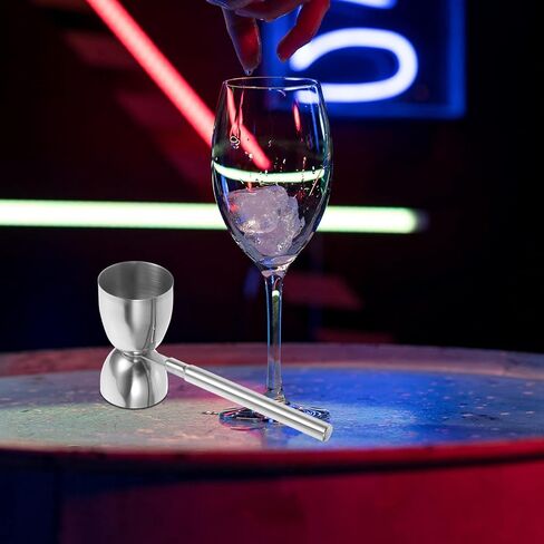 Zerodeko Jigger 2 أوقية 1 أوقية مزدوجة كوكتيل الوالج الفولاذ المقاوم للصدأ قياس الوالج مع مقبض النار قياس الوالج كوكتيل قياس كوب للنادل 30/60 مل كوكتيل الوالج in Saudi Arabia