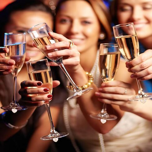 SANNIX دلايات زجاجية للنبيذ 26 قطعة حروف معدنية حلية زجاجية علامات حروف خرز علامات لتزيين حفلات تذوق النبيذ in Kuwait