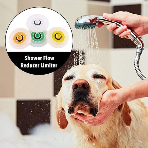 4PCS Multicolor Shower Flow Reducer Limiter Set, Shower Head Flow Restrictor, Shower Flow Restrictor, Shower Head Water Saver, Flow Regulators, Shower Adapter Set Bathtub and Shower Diverter Valves in Saudi Arabia