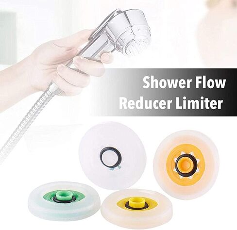 4PCS Multicolor Shower Flow Reducer Limiter Set, Shower Head Flow Restrictor, Shower Flow Restrictor, Shower Head Water Saver, Flow Regulators, Shower Adapter Set Bathtub and Shower Diverter Valves in Saudi Arabia