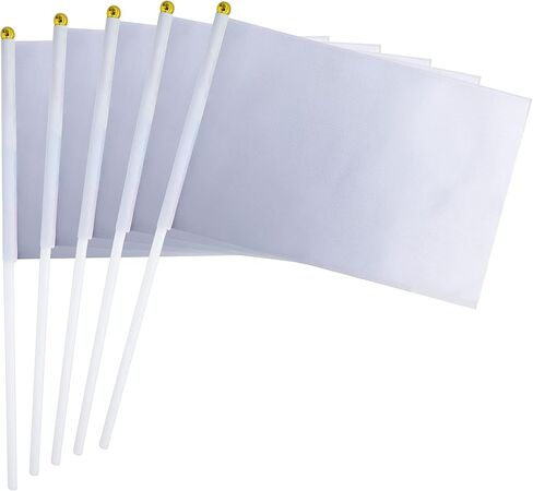 WXTWK 25 Pack Solid Green Flag Small Mini Plain Green DIY Color Flags On Stick,marking decoration supplies,Grand Opening,Kids Birthday,Party Events Celebration in Kuwait
