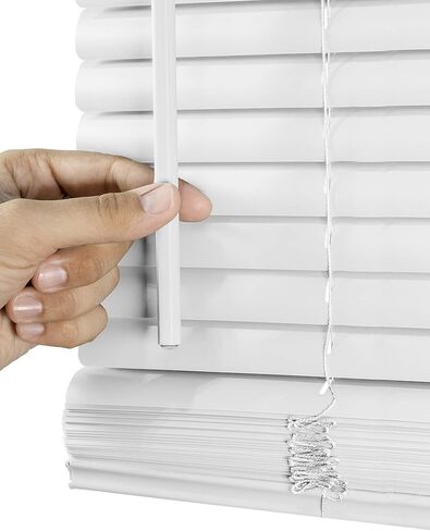 CHICOLOGY Blinds for Windows , Mini Blinds , Window Blinds , Door Blinds , Blinds & Shades , Camper Blinds , Mini Blinds for Windows , Horizontal Window Blinds , Gloss White, 66"W X 72"H in Saudi Arabia