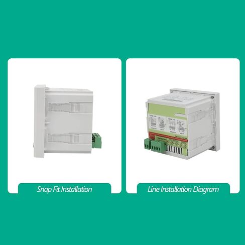 3 Phase Voltage Meter AC 450V, DTM-AV96 Digital Voltmeter 1999 LED Display Panel Programmable Voltage Current Frequency Tester in Saudi Arabia