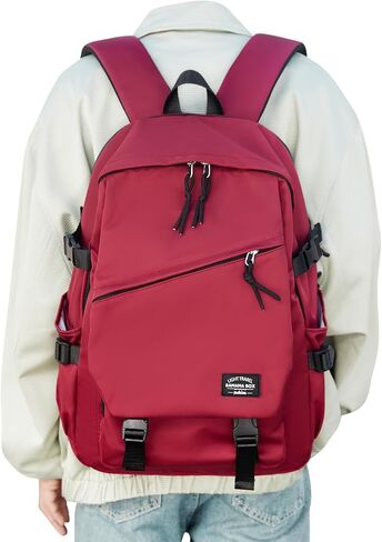 Red Girls Backpack,Lightweight School Backpack for Girls,Middle High School Bookbags Teens Travel Daypack in Saudi Arabia