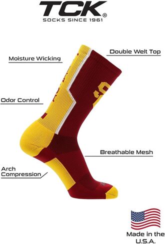 TCK USC Trojans Socks Perimeter Crew in Saudi Arabia