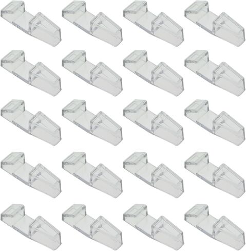 20PCS Acrylic Easels Display Stand Clear Plate Stand Holder for Display Pictures Photo and Artworks in Saudi Arabia