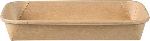 Restaurantware-Matsuri Vision 6.6 x 4.6 x 1.9 Inch Sushi Trays, 50 Greaseproof Sushi Packaging Boxes - Lids Sold Separately, Disposable, Kraft Paper Sushi Containers, For Appetizers Or Desserts in Saudi Arabia