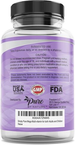 Simply Pure Mega Multi-Vitamin for Both Adults and Children in Saudi Arabia