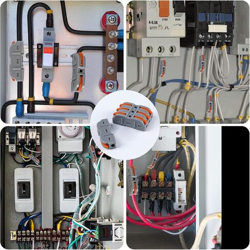 34 Pieces of Connection terminals, 1 in 1 Out Cable terminals, Electrical Connection terminals, 4mm² Conductor Terminal, Electrical Connection Blocks, DIY Customized Versions can be Freely Combined in Saudi Arabia