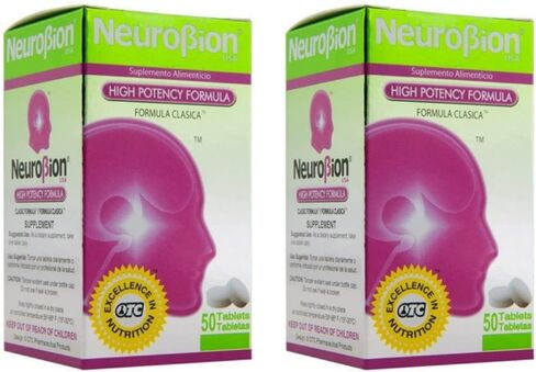 نيوروبيون كلاسيك 50 قرص فيتامين ب 2 عبوة / 50 قرصًا + أكياس حبوب منزلية شفافة قابلة للإغلاق in Kuwait
