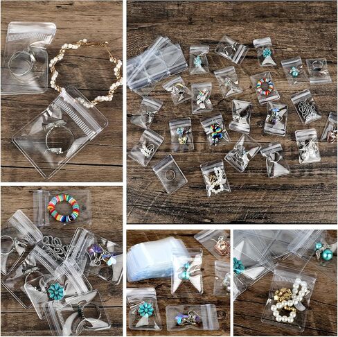 KALIONE 100 Pcs Small Jewelry Bags, Clear Plastic Bags For Jewelry Self Sealing Bag Small Clear Bags Jewelry Storage Bag Mini Bag Resealable Bags For Bracelet Jewelry Beads Screws (4 X 6cm) in Saudi Arabia