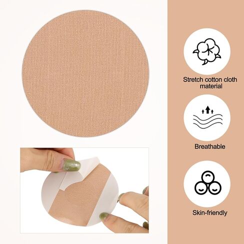 35pcs Sensor Covers for Dexcom G7, Stretch Cotton Cloth Glucose Monitor Patch Waterproof Libre 2 Adhesive Patches Glucose Monitor CGM Patches Compatible with Dexcom G7(Flesh Color) in Saudi Arabia