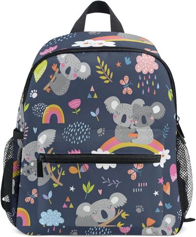 Pfrewn Cute Baby Sloth Backpacks for Kids Girls Sloths Flowers Preschool Toddler Bookbag Backpack with Chest Strap Mini Adorable Animals Kindergarten School Bags in Kuwait