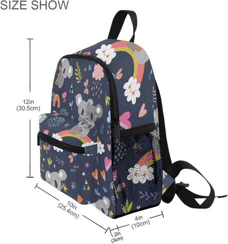 Pfrewn Cute Baby Sloth Backpacks for Kids Girls Sloths Flowers Preschool Toddler Bookbag Backpack with Chest Strap Mini Adorable Animals Kindergarten School Bags in Kuwait