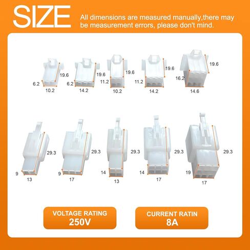 مجموعة موصلات الأسلاك الكهربائية للسيارات BRT Bearingshui، 2.8 مم 2 3 4 6 9 دبوس موصلات الأسلاك الكهربائية للسيارات دبوس رأس تجعيد أطراف الأسلاك و30 مجموعة 4 مم سلك طرفي رصاصة للسيارة والدراجة النارية in Kuwait