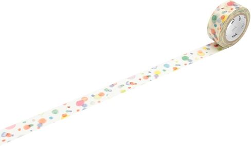 MT Washi Masking Tape - Kamoi Paper Washi Adhesive Tape - 15mm * 7m, Black, White, Gold in Saudi Arabia